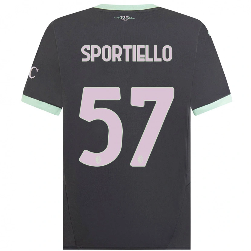 Danxen Pánské Marco Sportiello #57 Šedá Třetí Hráčské Dresy 2024/25 Dres