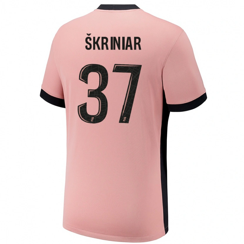 Danxen Pánské Milan Skriniar #37 Rezavě Růžová Třetí Hráčské Dresy 2024/25 Dres