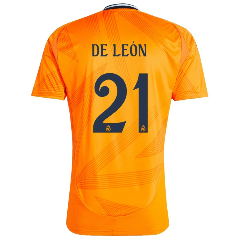 Danxen Dámské Jeremy De León #21 Pomerančový Daleko Hráčské Dresy 2024/25 Dres