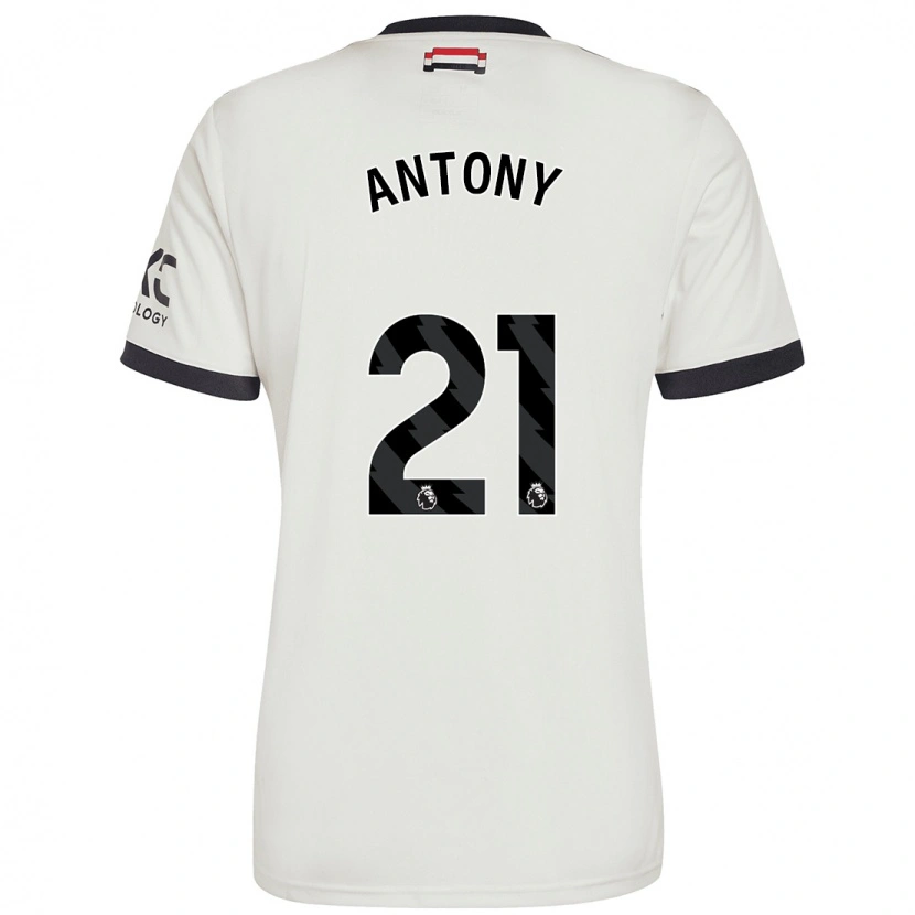 Danxen Dámské Antony #21 Off White Třetí Hráčské Dresy 2024/25 Dres