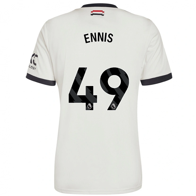 Danxen Dámské Ethan Ennis #49 Off White Třetí Hráčské Dresy 2024/25 Dres