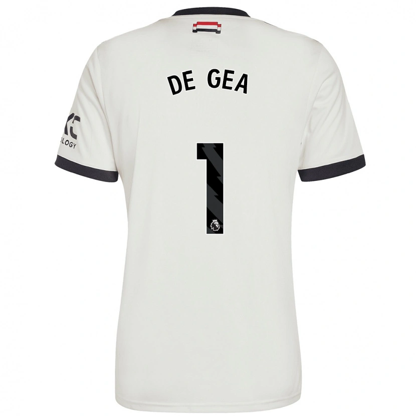 Danxen Dámské David De Gea #1 Off White Třetí Hráčské Dresy 2024/25 Dres