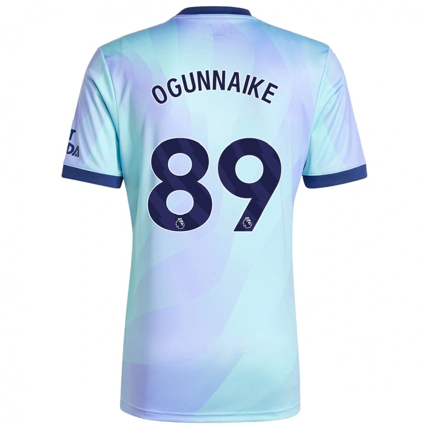 Danxen Dámské Josh Ogunnaike #89 Aqua Třetí Hráčské Dresy 2024/25 Dres