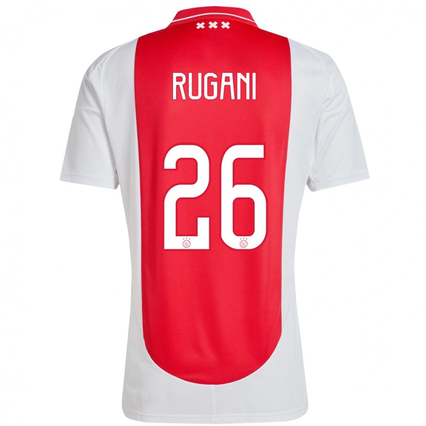 Danxen Dětské Daniele Rugani #26 Červená Bílá Domů Hráčské Dresy 2024/25 Dres