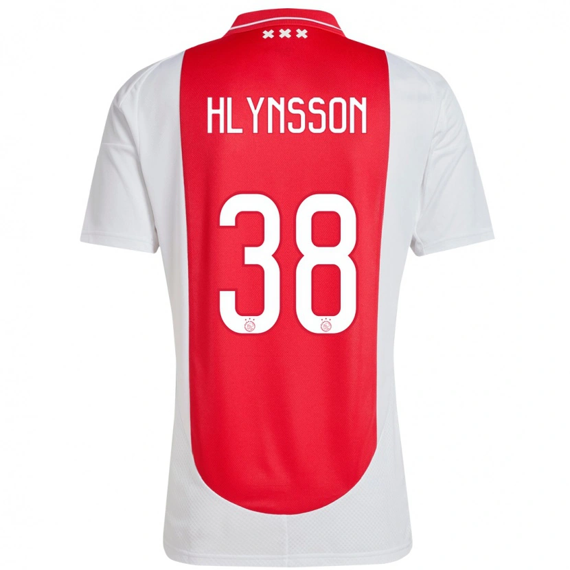 Danxen Dětské Kristian Hlynsson #38 Červená Bílá Domů Hráčské Dresy 2024/25 Dres