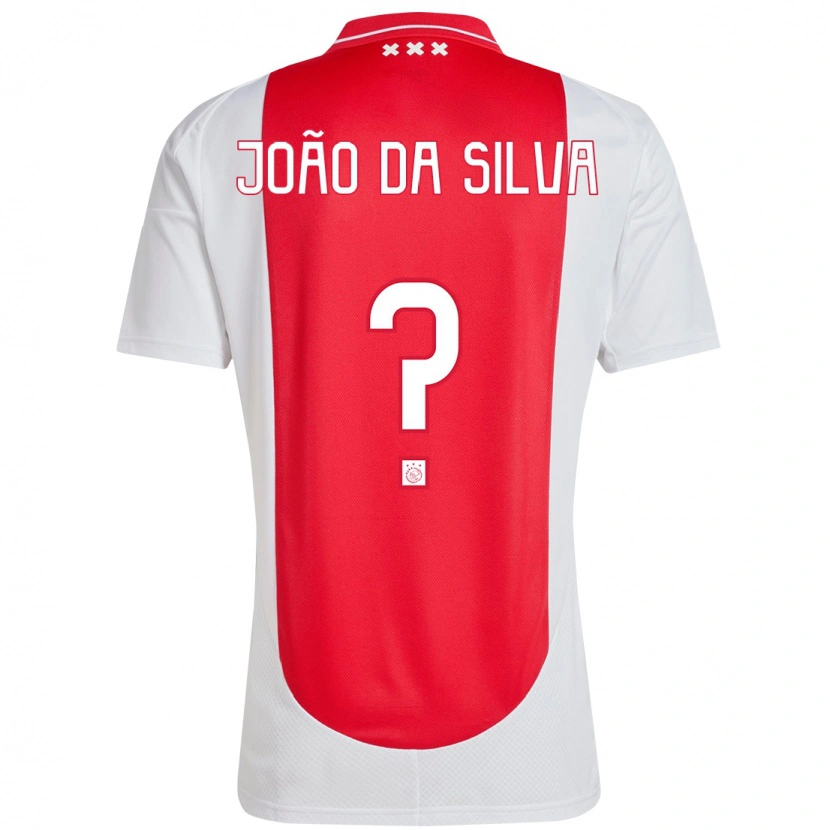 Danxen Dětské Miguel João Da Silva #0 Červená Bílá Domů Hráčské Dresy 2024/25 Dres