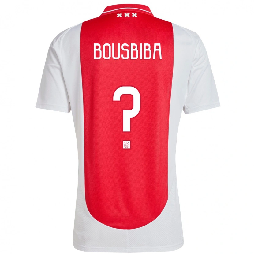 Danxen Dětské Daoud Bousbiba #0 Červená Bílá Domů Hráčské Dresy 2024/25 Dres