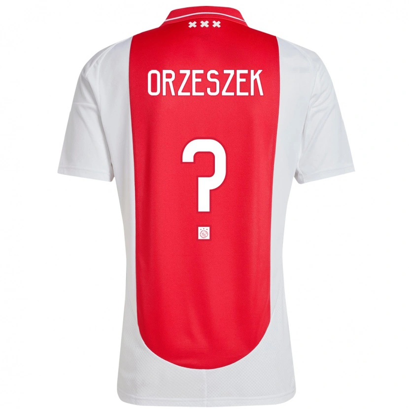 Danxen Dětské Zane Orzeszek #0 Červená Bílá Domů Hráčské Dresy 2024/25 Dres