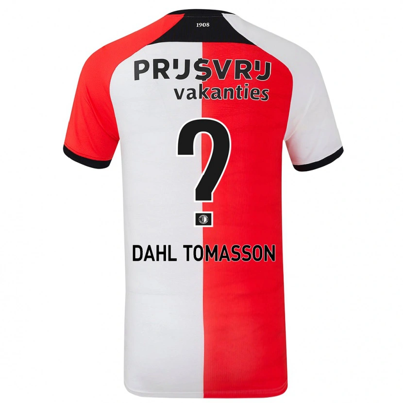 Danxen Dětské Luca Dahl Tomasson #0 Červená Bílá Domů Hráčské Dresy 2024/25 Dres