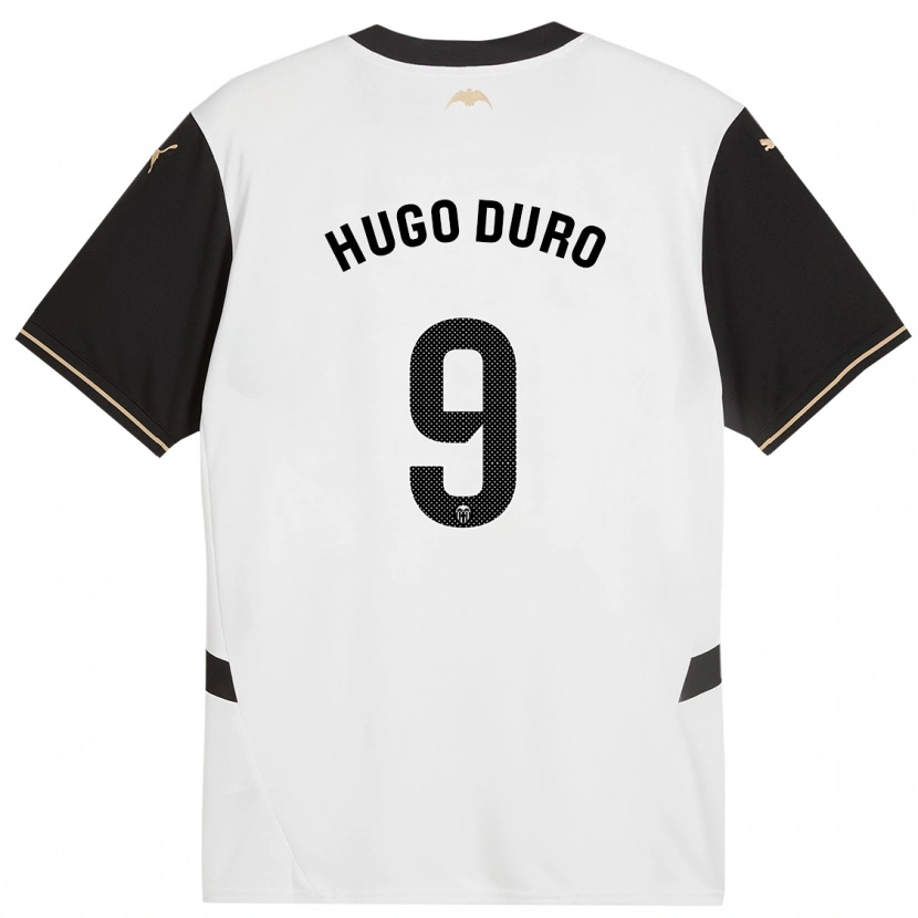 Danxen Dětské Hugo Duro #9 Bílá Černá Domů Hráčské Dresy 2024/25 Dres