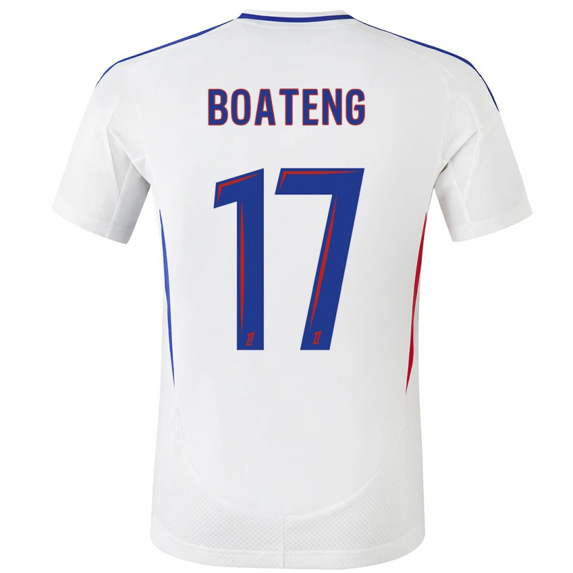 Danxen Dětské Jerome Boateng #17 Bílá Modrá Domů Hráčské Dresy 2024/25 Dres