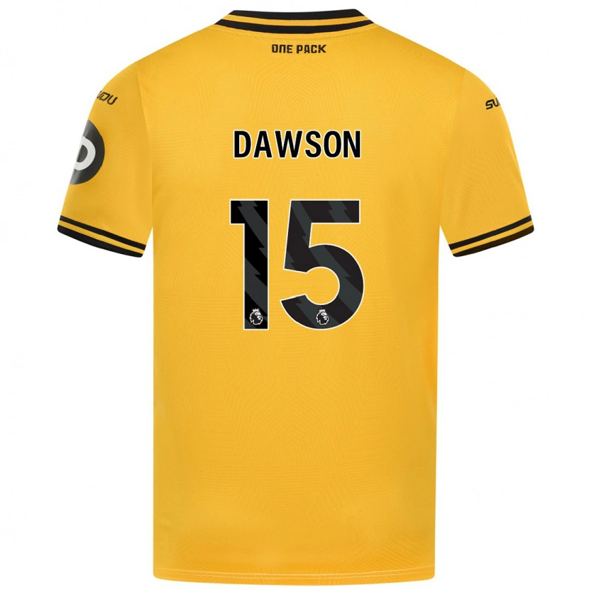 Danxen Dětské Craig Dawson #15 Žluť Domů Hráčské Dresy 2024/25 Dres