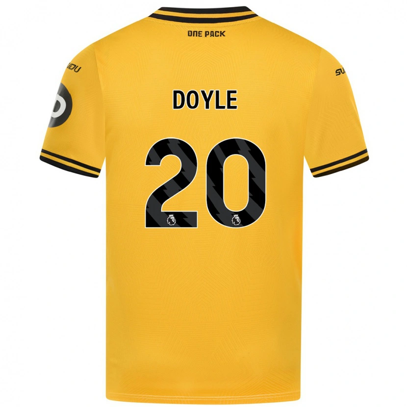 Danxen Dětské Tommy Doyle #20 Žluť Domů Hráčské Dresy 2024/25 Dres