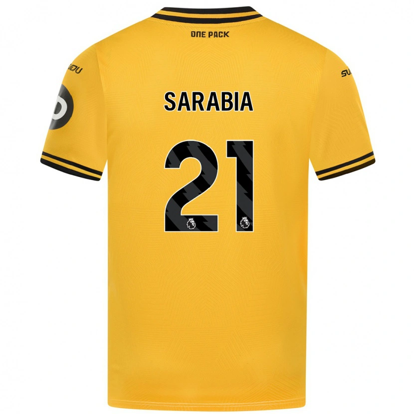 Danxen Dětské Pablo Sarabia #21 Žluť Domů Hráčské Dresy 2024/25 Dres