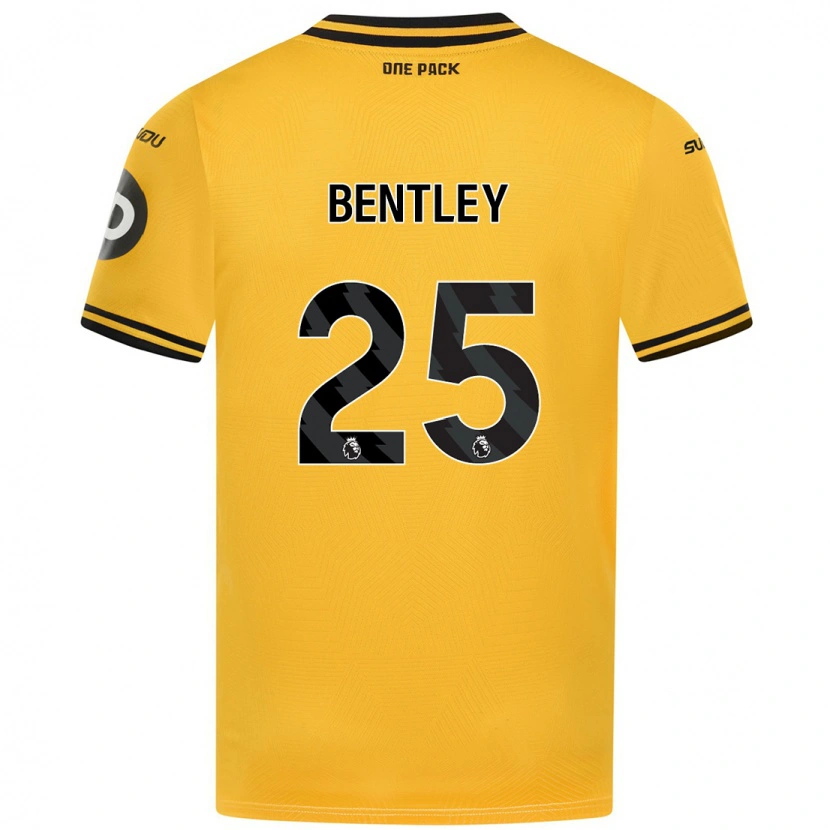 Danxen Dětské Daniel Bentley #25 Žluť Domů Hráčské Dresy 2024/25 Dres