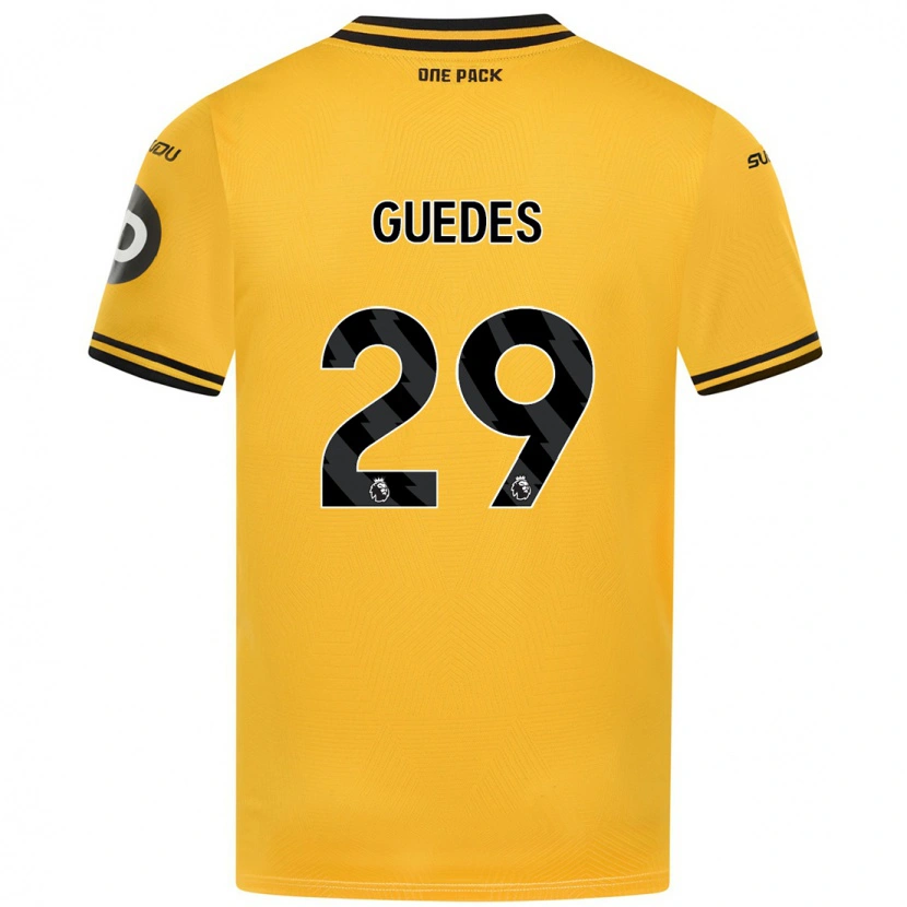 Danxen Dětské Gonçalo Guedes #29 Žluť Domů Hráčské Dresy 2024/25 Dres