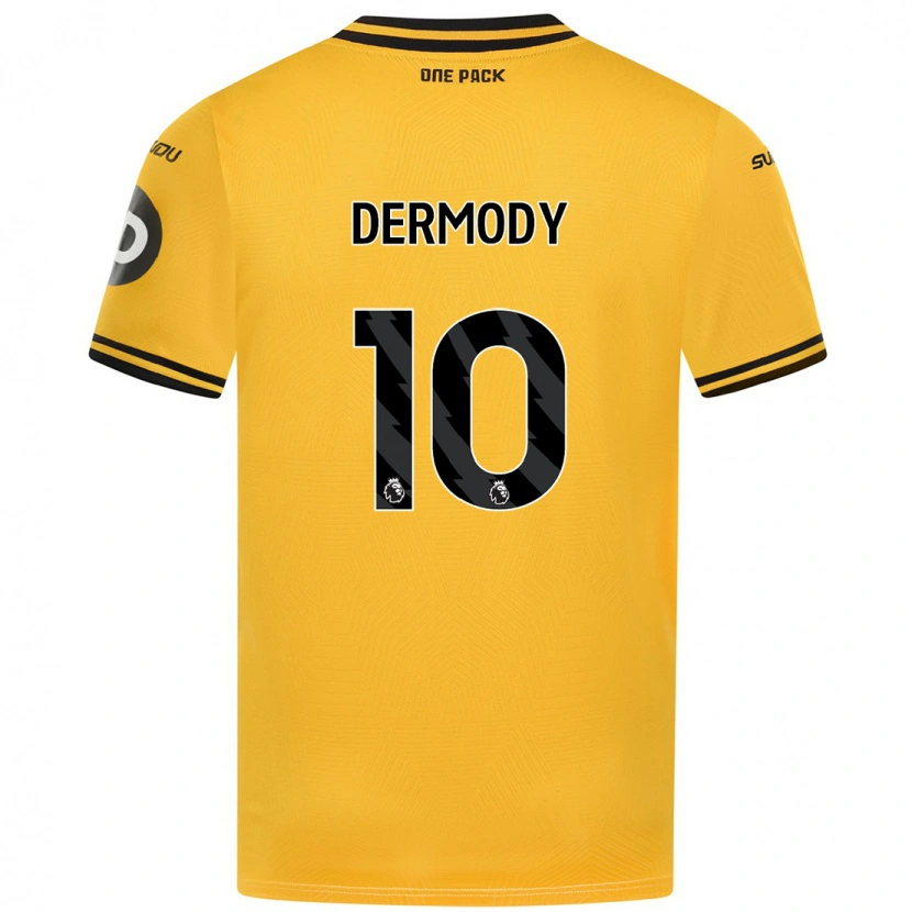 Danxen Dětské Helen Dermody #10 Žluť Domů Hráčské Dresy 2024/25 Dres