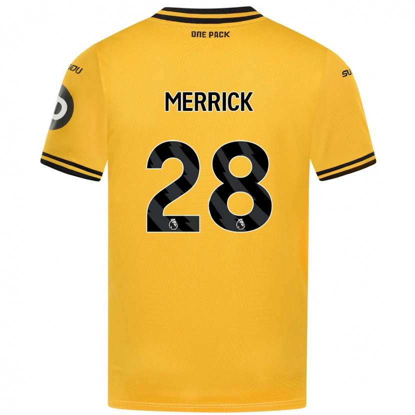 Danxen Dětské Beth Merrick #28 Žluť Domů Hráčské Dresy 2024/25 Dres