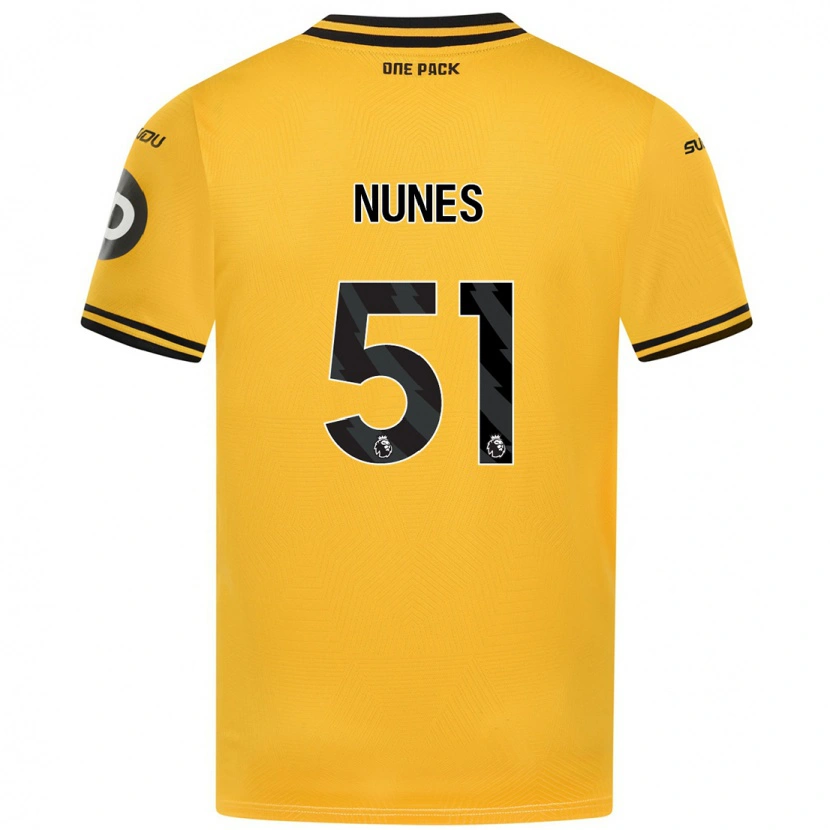 Danxen Dětské Grazi Nunes #51 Žluť Domů Hráčské Dresy 2024/25 Dres