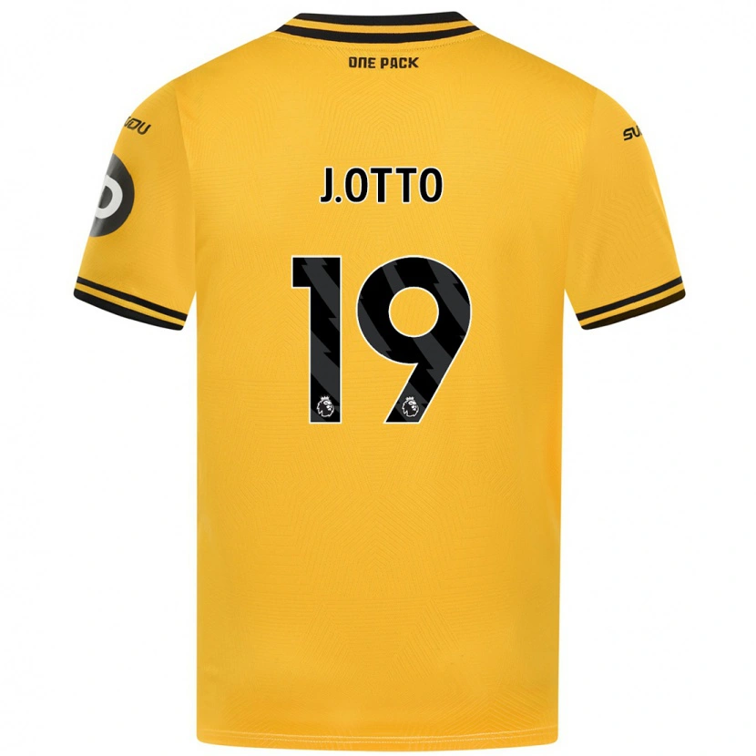 Danxen Dětské Jonny Otto #19 Žluť Domů Hráčské Dresy 2024/25 Dres