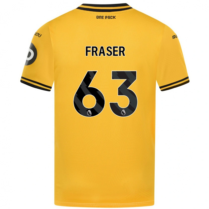 Danxen Dětské Nathan Fraser #63 Žluť Domů Hráčské Dresy 2024/25 Dres