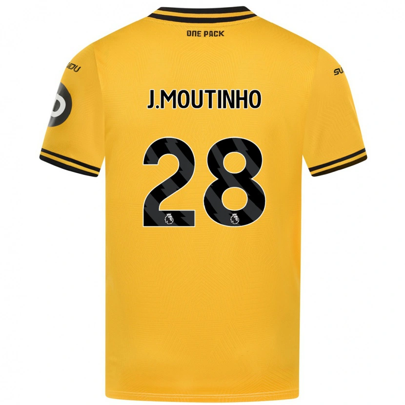 Danxen Dětské Joao Moutinho #28 Žluť Domů Hráčské Dresy 2024/25 Dres