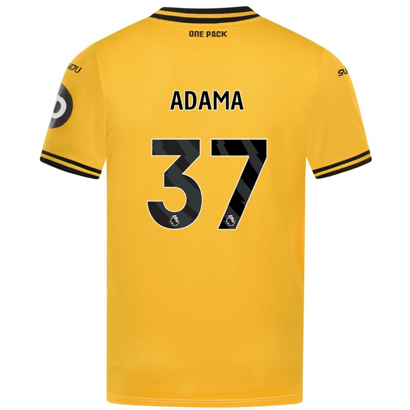 Danxen Dětské Adama Traore #37 Žluť Domů Hráčské Dresy 2024/25 Dres