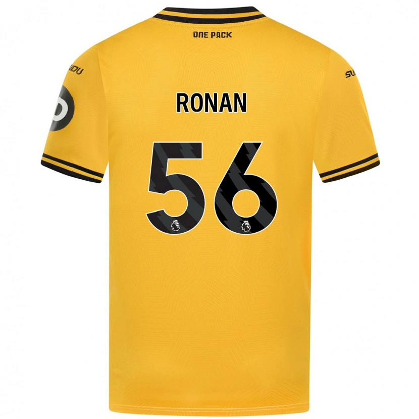 Danxen Dětské Connor Ronan #56 Žluť Domů Hráčské Dresy 2024/25 Dres