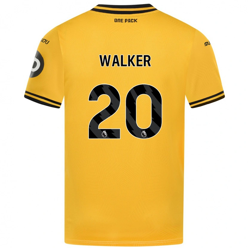 Danxen Dětské Lowri Walker #20 Žluť Domů Hráčské Dresy 2024/25 Dres