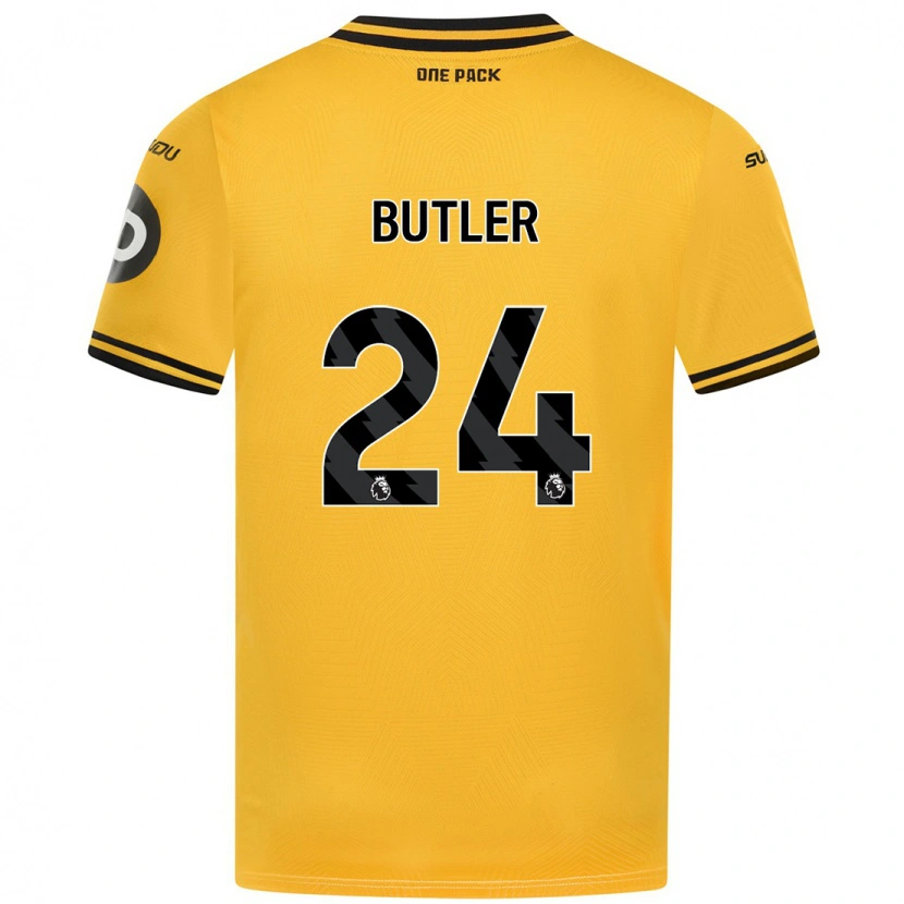 Danxen Dětské Elli Butler #24 Žluť Domů Hráčské Dresy 2024/25 Dres