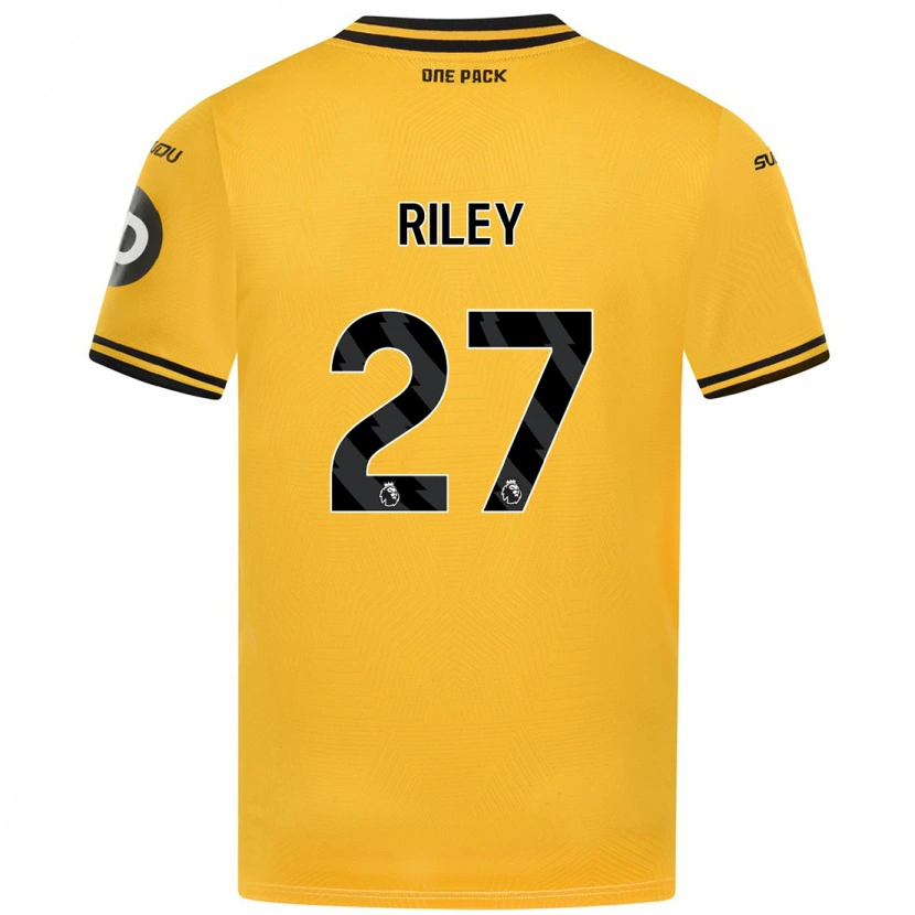 Danxen Dětské Lauren Riley #27 Žluť Domů Hráčské Dresy 2024/25 Dres