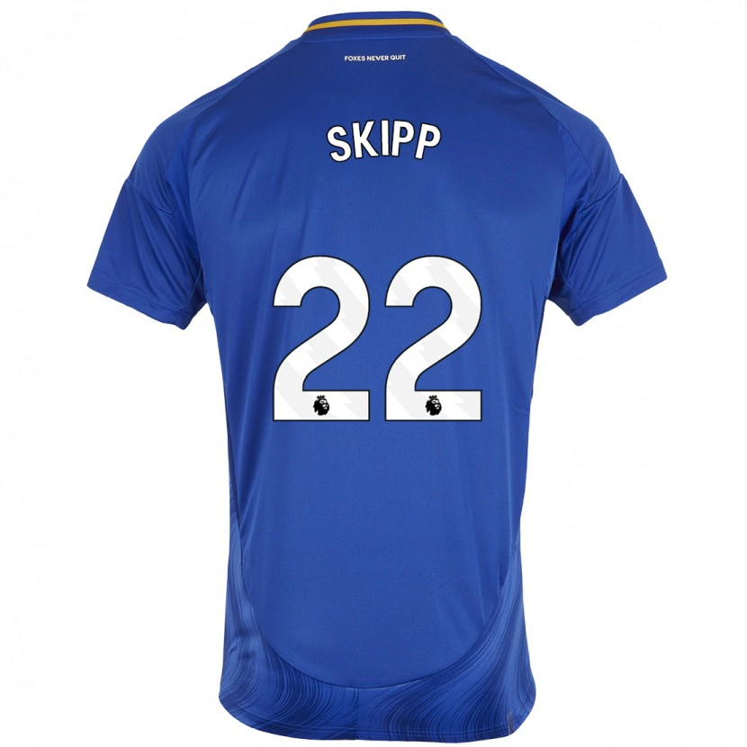 Danxen Dětské Oliver Skipp #22 Modrá Bílá Domů Hráčské Dresy 2024/25 Dres