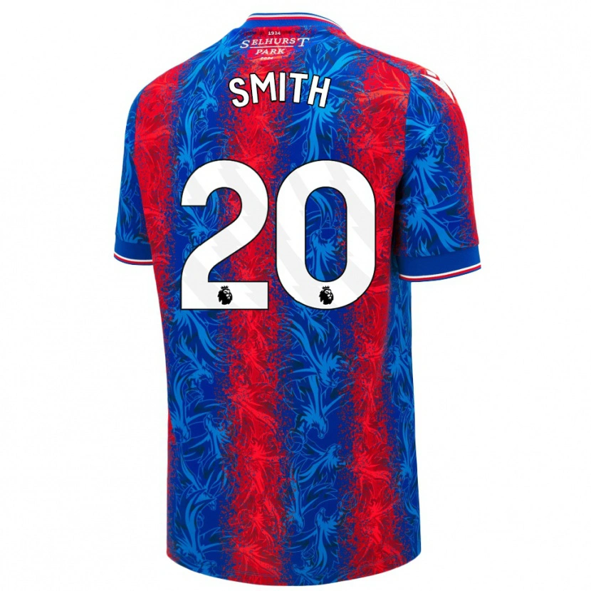 Danxen Dětské Hope Smith #20 Červené Modré Pruhy Domů Hráčské Dresy 2024/25 Dres