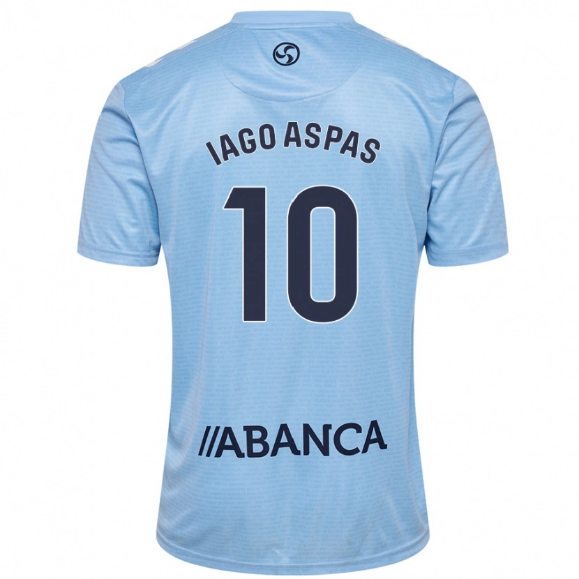 Danxen Dětské Iago Aspas #10 Nebesky Modrá Domů Hráčské Dresy 2024/25 Dres