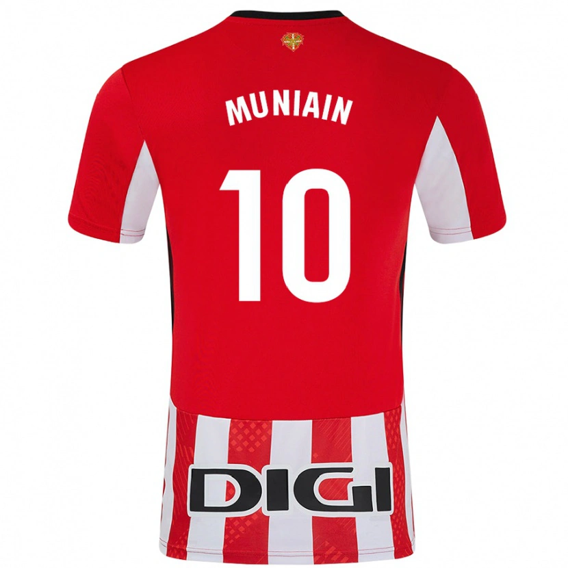 Danxen Dětské Iker Muniain #10 Červená Bílá Domů Hráčské Dresy 2024/25 Dres