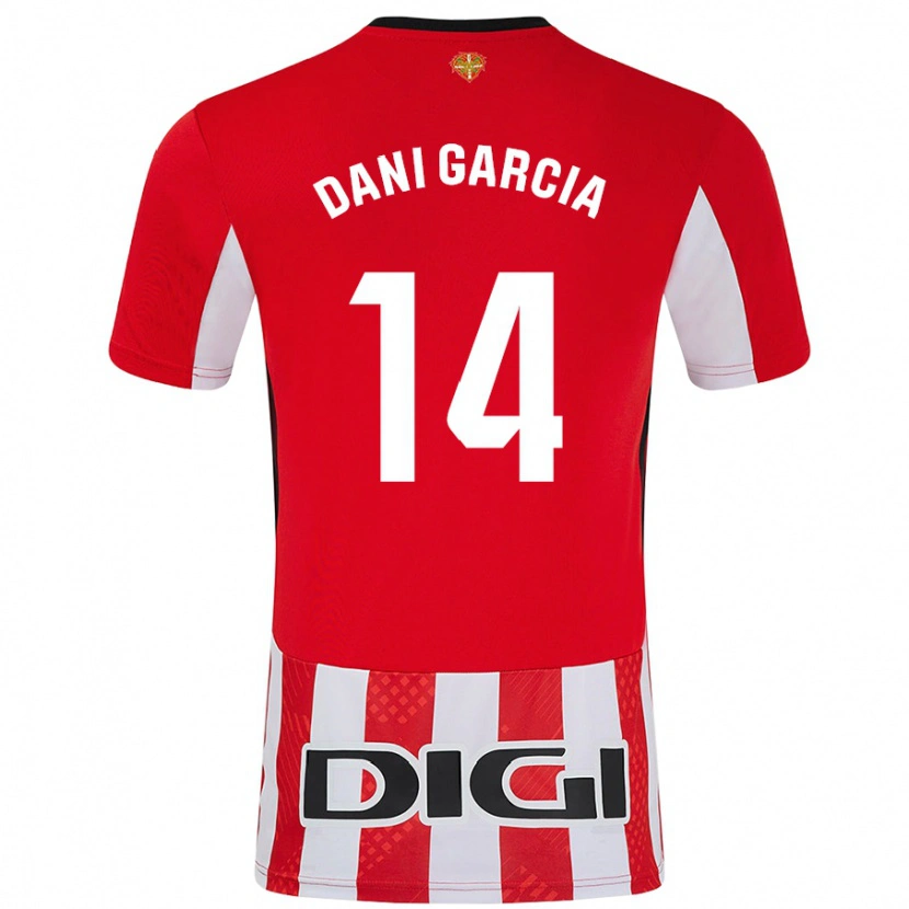 Danxen Dětské Dani García #14 Červená Bílá Domů Hráčské Dresy 2024/25 Dres