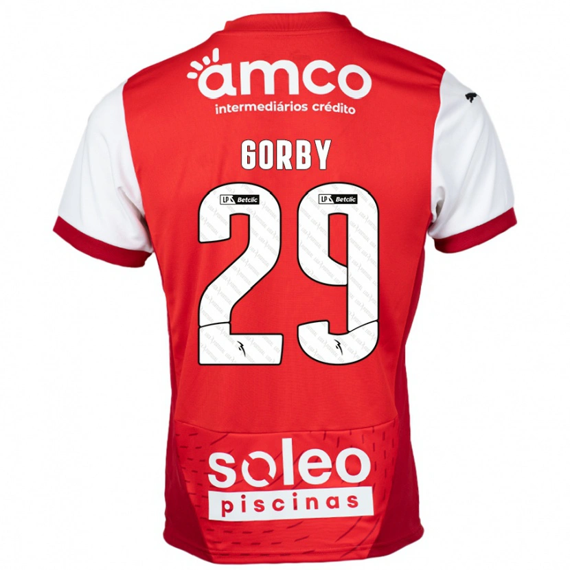 Danxen Dětské Gorby #29 Červená Bílá Domů Hráčské Dresy 2024/25 Dres