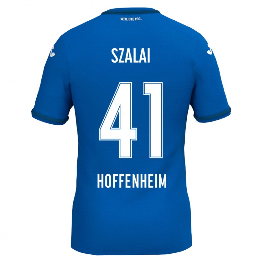 Danxen Dětské Attila Szalai #41 Královská Modř Domů Hráčské Dresy 2024/25 Dres