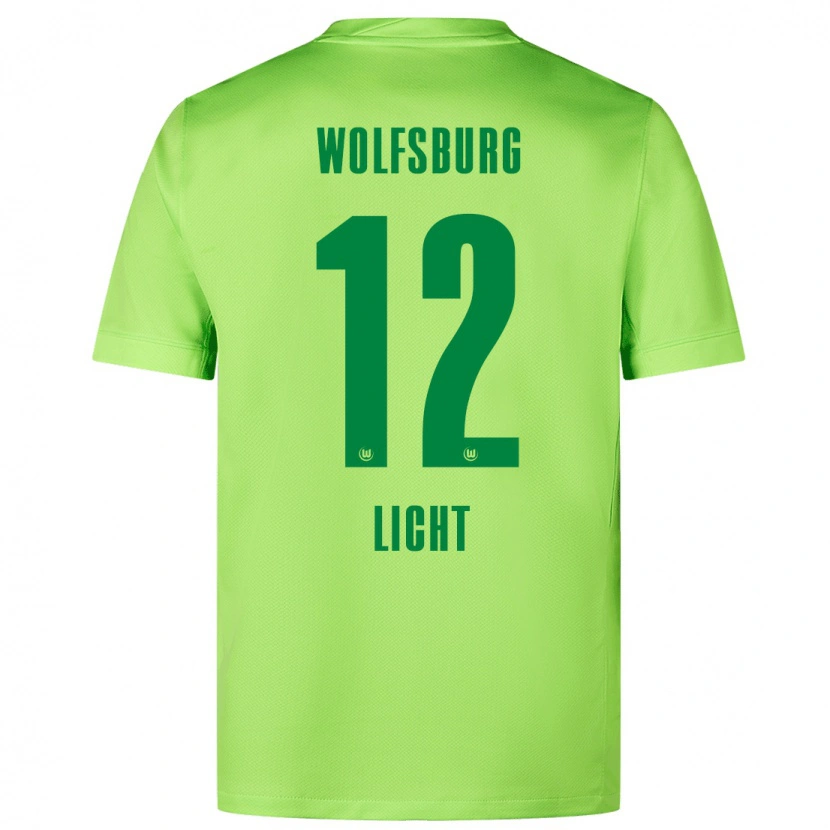 Danxen Dětské Philipp Licht #12 Fluorescenční Zelená Domů Hráčské Dresy 2024/25 Dres