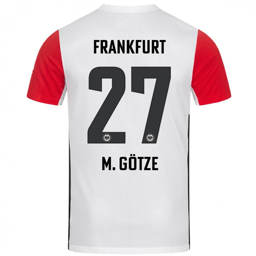 Danxen Dětské Mario Götze #27 Bílá Červená Domů Hráčské Dresy 2024/25 Dres