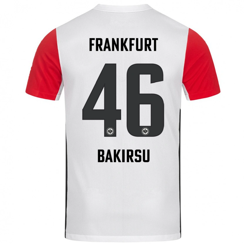 Danxen Dětské Hüseyin Bakirsu #46 Bílá Červená Domů Hráčské Dresy 2024/25 Dres