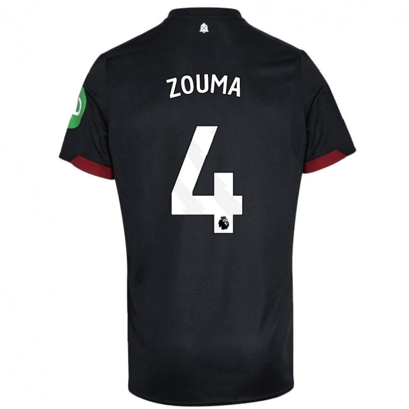 Danxen Dětské Kurt Zouma #4 Černá Bílá Daleko Hráčské Dresy 2024/25 Dres