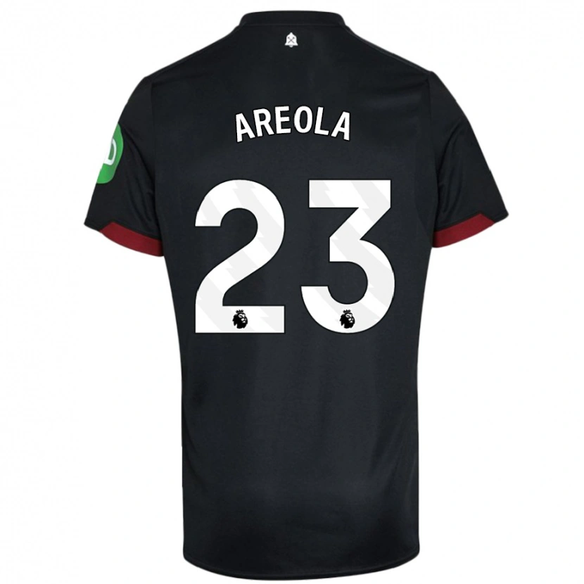 Danxen Dětské Alphonse Areola #23 Černá Bílá Daleko Hráčské Dresy 2024/25 Dres