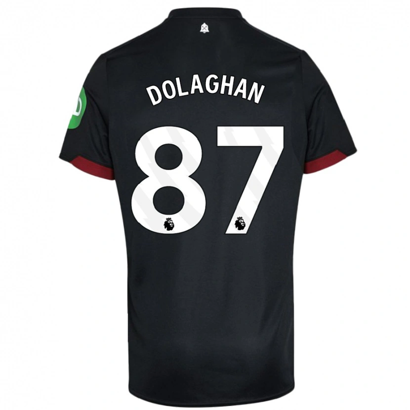 Danxen Dětské Brad Dolaghan #87 Černá Bílá Daleko Hráčské Dresy 2024/25 Dres