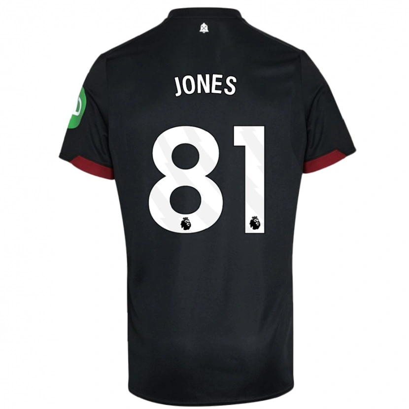 Danxen Dětské Liam Jones #81 Černá Bílá Daleko Hráčské Dresy 2024/25 Dres