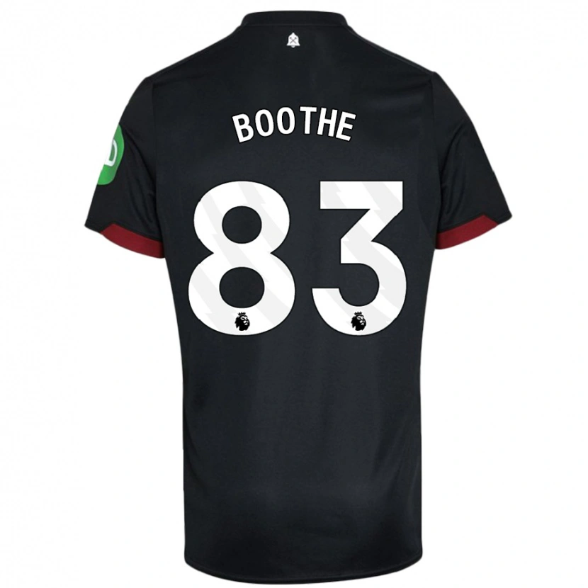 Danxen Dětské Sebastian Boothe #83 Černá Bílá Daleko Hráčské Dresy 2024/25 Dres