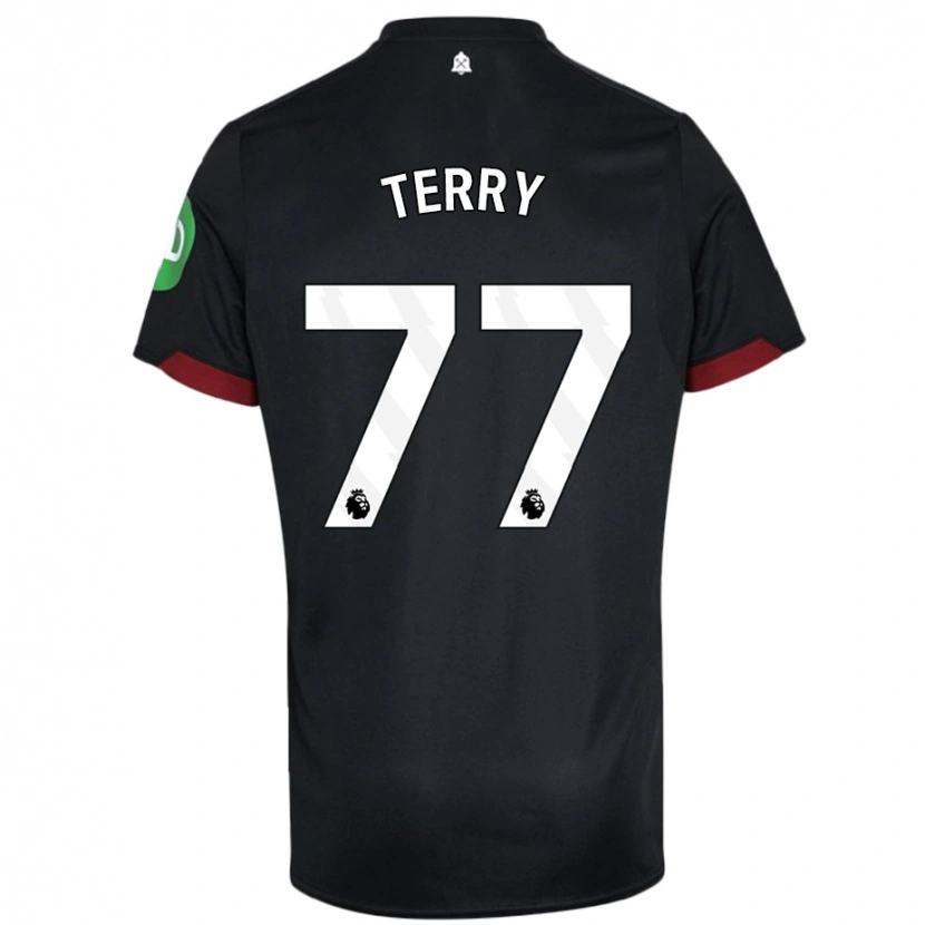 Danxen Dětské Mason Terry #77 Černá Bílá Daleko Hráčské Dresy 2024/25 Dres