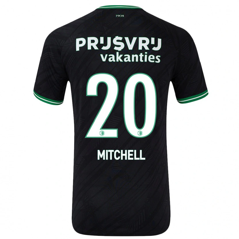 Danxen Dětské Jeyland Mitchell #20 Černo Zelená Daleko Hráčské Dresy 2024/25 Dres