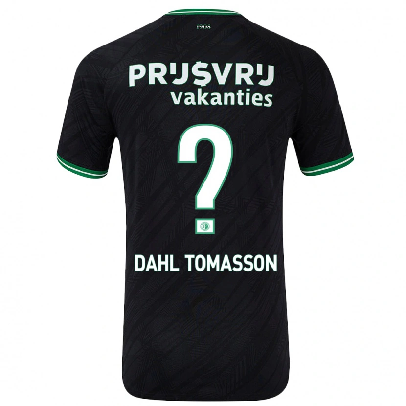 Danxen Dětské Luca Dahl Tomasson #0 Černo Zelená Daleko Hráčské Dresy 2024/25 Dres