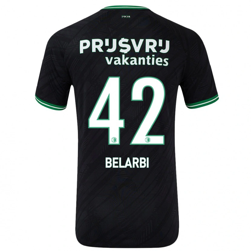 Danxen Dětské Abdel Belarbi #42 Černo Zelená Daleko Hráčské Dresy 2024/25 Dres